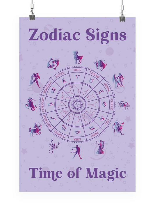 Zodiac Time Of Magic Art Poster -SmartPrintsInk Designs