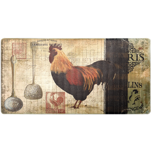 20" X 39" Embossed Anti-Fatigue Mat (Paris Rooster)