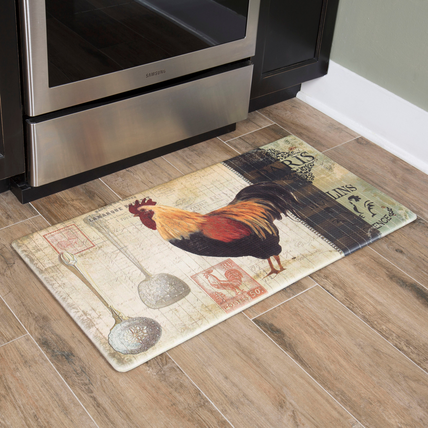 20" X 39" Embossed Anti-Fatigue Mat (Paris Rooster)