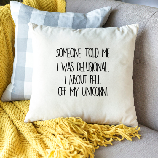 18in or 20in Double Sided Couch Pillowcase with Zipper | Funny Sarcastic Quote Throw Pillow Cover | Home Decor Housewarming Gift for Her