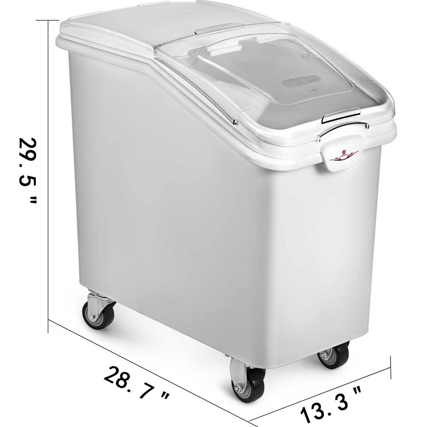 2x Ingredient Bin With Casters 21 Gallon Food Safe Restaurant Kitchen Flour Bins