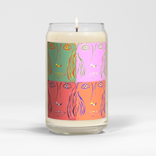 "Woman Goes Pop!" - Candle