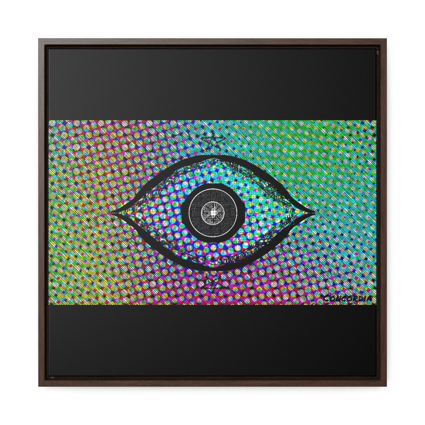 "The Eye" - Gallery Canvas Wraps, Square Frame