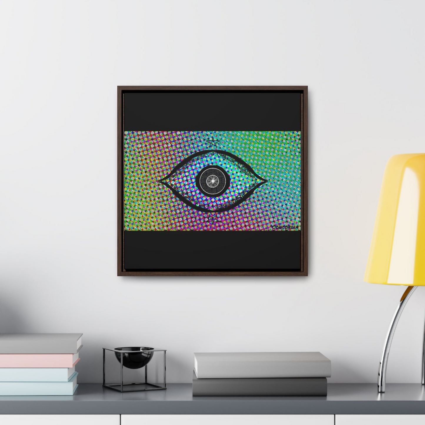 "The Eye" - Gallery Canvas Wraps, Square Frame