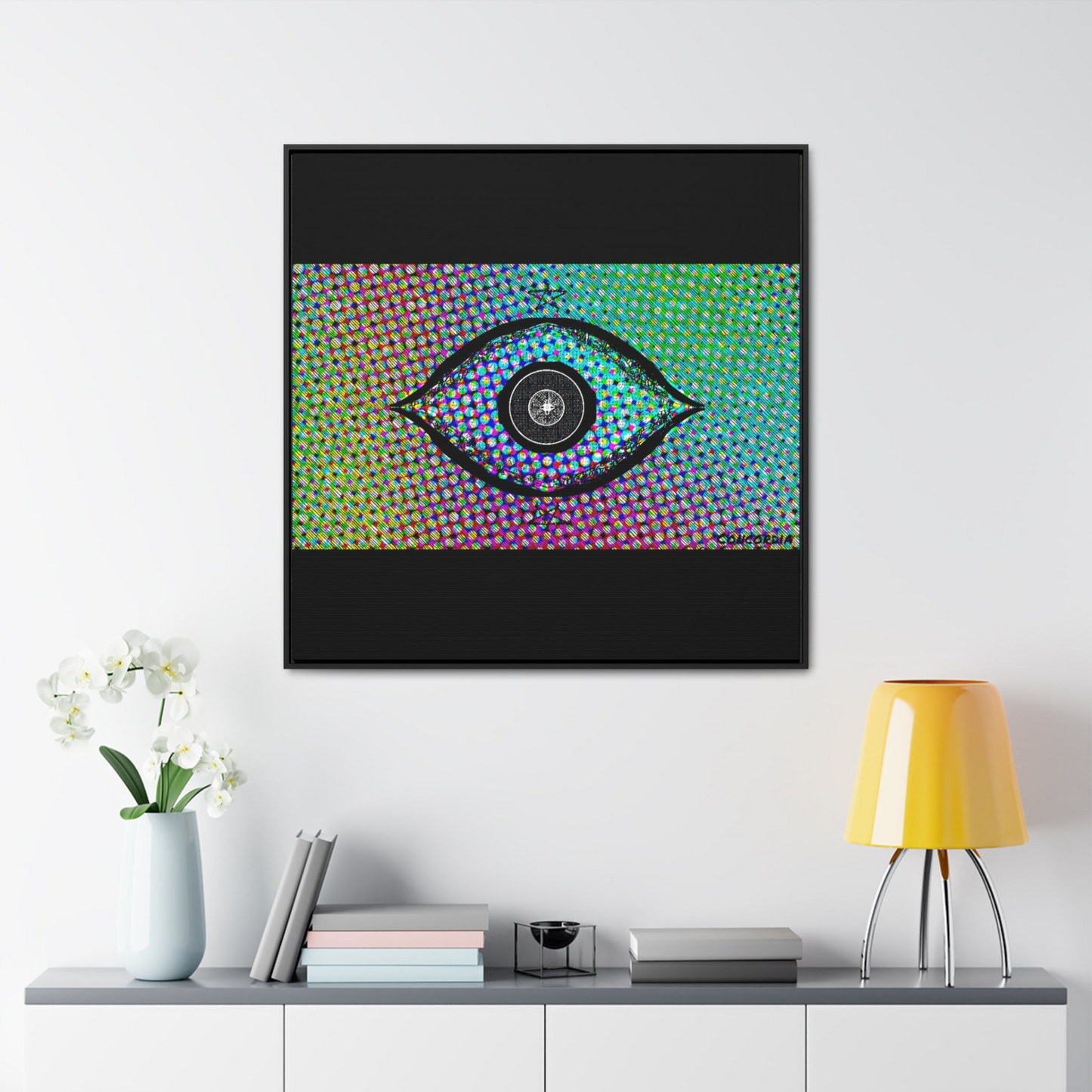 "The Eye" - Gallery Canvas Wraps, Square Frame