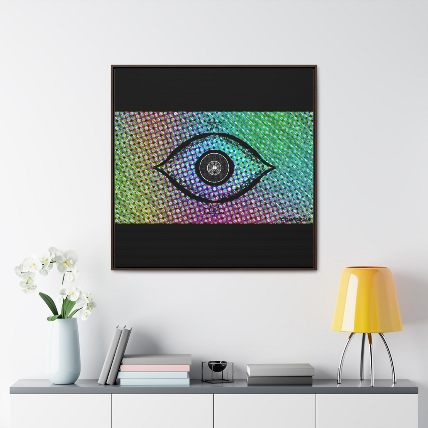 "The Eye" - Gallery Canvas Wraps, Square Frame