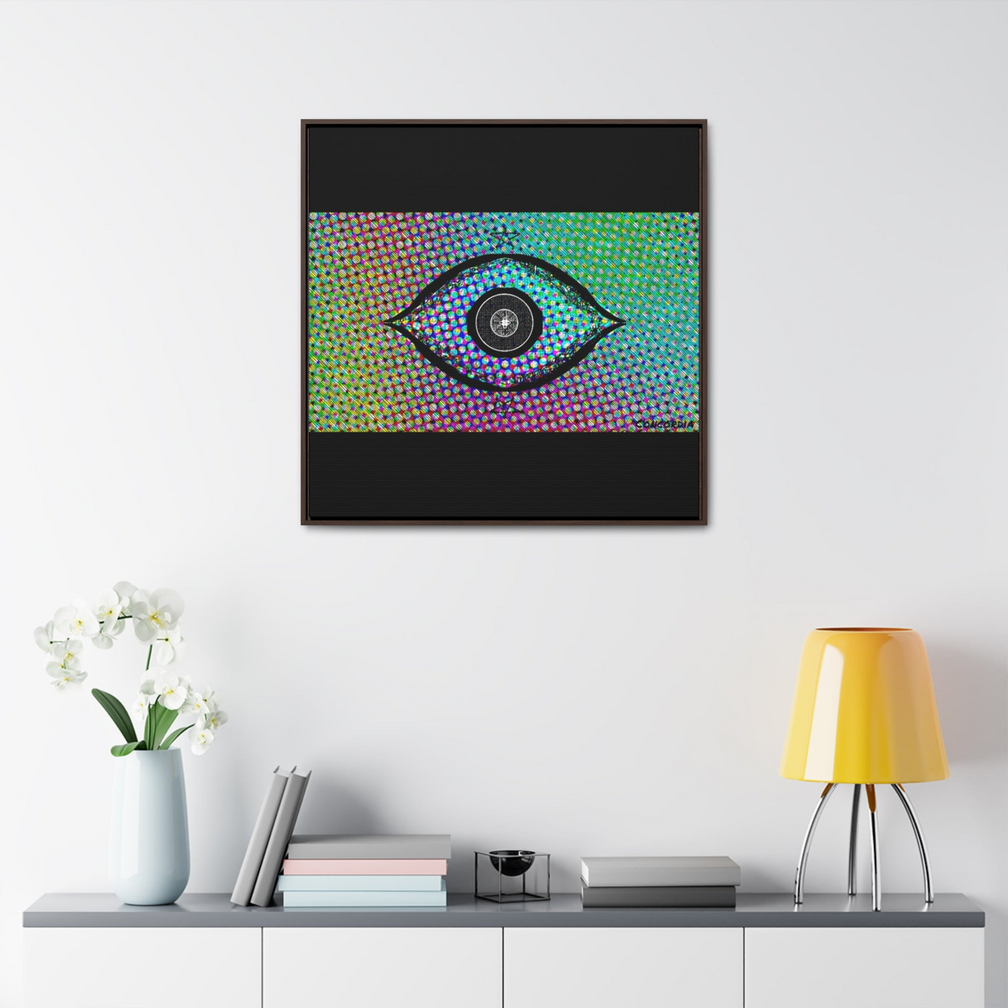 "The Eye" - Gallery Canvas Wraps, Square Frame