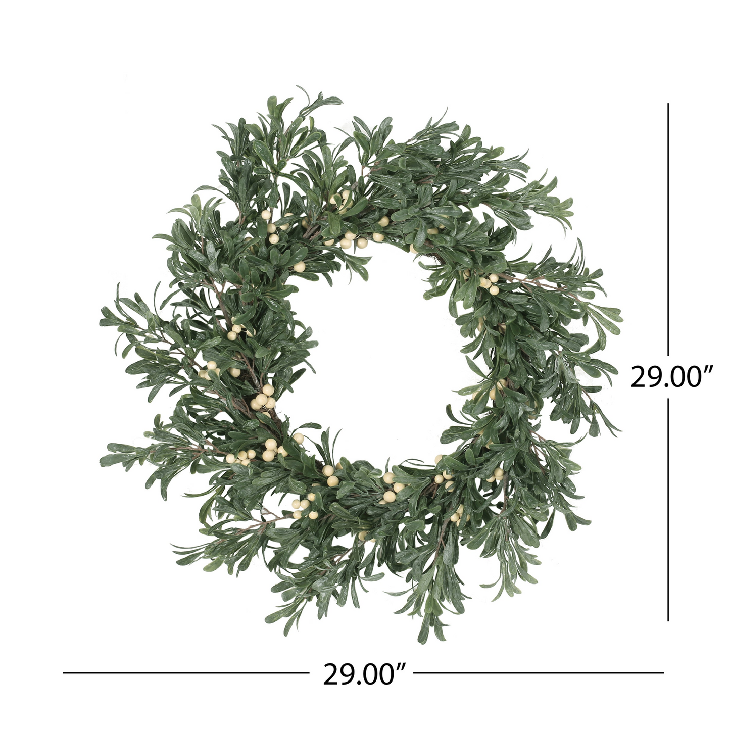 29" SNOWBERRY WREATH