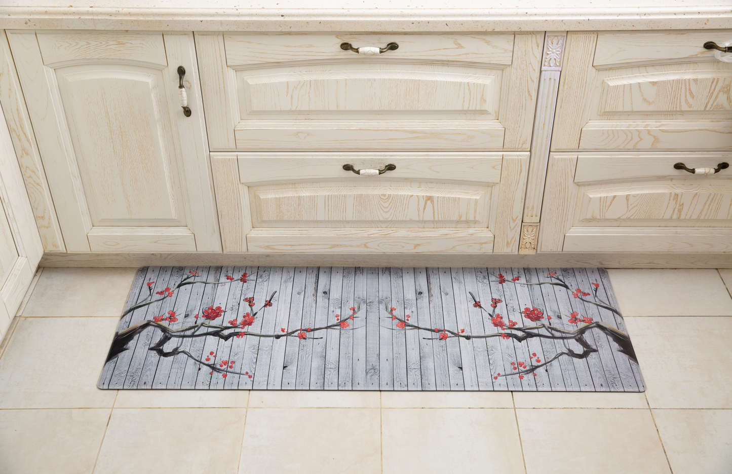 19.6 in. x 55 in. Anti-Fatigue Kitchen Runner Mat (Blossom)