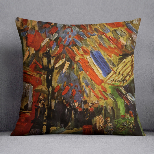 14 July in Paris by Van Gogh Cushion