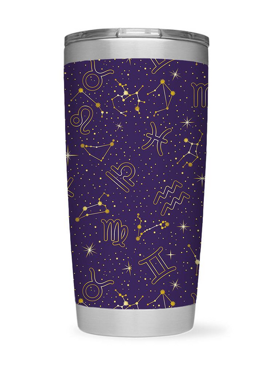 Zodiac Constellation Pattern Tumbler -SmartPrintsInk Designs